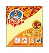 Салфетки Просто Чисто вискоз. д/уборки 3шт.